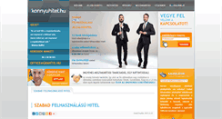 Desktop Screenshot of jelzaloghitel.konnyuhitel.hu