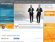 Tablet Screenshot of hitelkalkulator.konnyuhitel.hu
